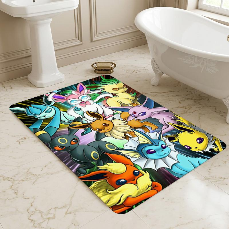 Eeveelution Living Room Nonslip Area Rug Soft Carpet For Bedroom Game Playroom Sofa Office Home Decor Doormat Christmas Gift C9302281