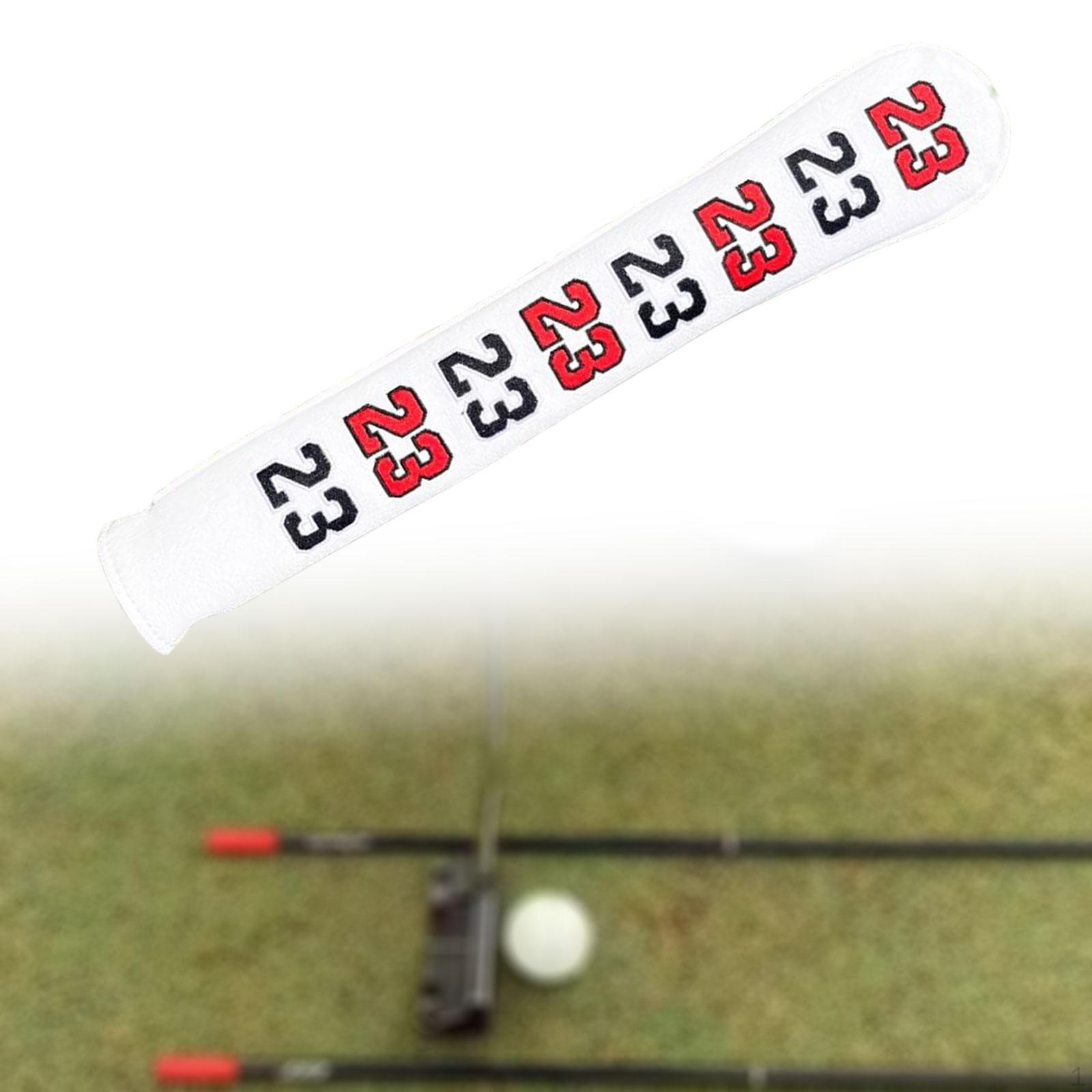 

Чехол для выравнивающего стержня Держатель индикатора для гольфа Премиум ПУ Защитные тренировочные аксессуары