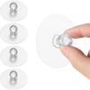 4Pcs Stick on Knobs Clear Cabinet Drawer Knob Self-Adhesive Cabinet Knob Plastic Diamond Crystal Shaped Pull Handle Drill Free Self-Stick Push Pull