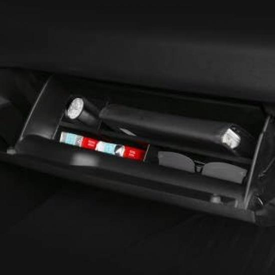 Motrobe Glove Box Organizer for Dodge 2019 2020 2021 2022 2023 RAM 1500 ABS Organizer Divider Accessories Black