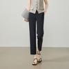 ESE-Y Women's High-Waisted Straight-Leg Cropped Suit Pants