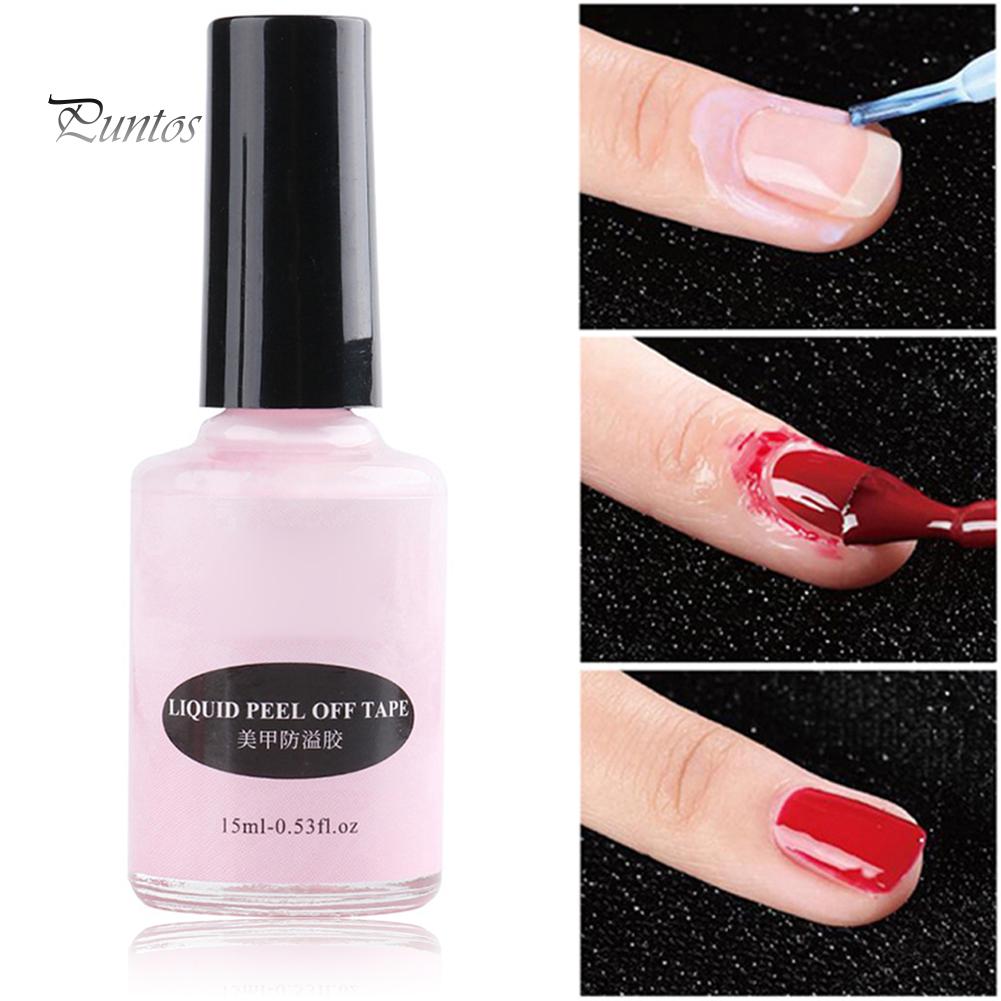 

Puntos ногтей 15мл слезоточивый анти переполнения жидкий клей гель Пил Off лента палец протектор