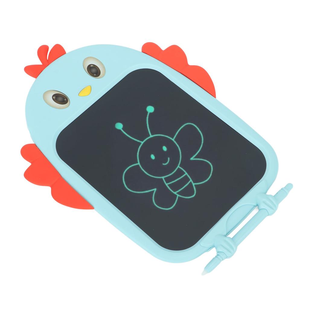 8.5in Children Drawing Board Chicken Shaped LCD Painting Writing Tablet for Boys and Girls Blue