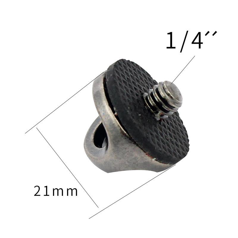 1/4" Screw Connection Adapter Quick Install/Release Wrist Strap Sling Connecting Adapter SLR Camera Neck Strap Screw Holder