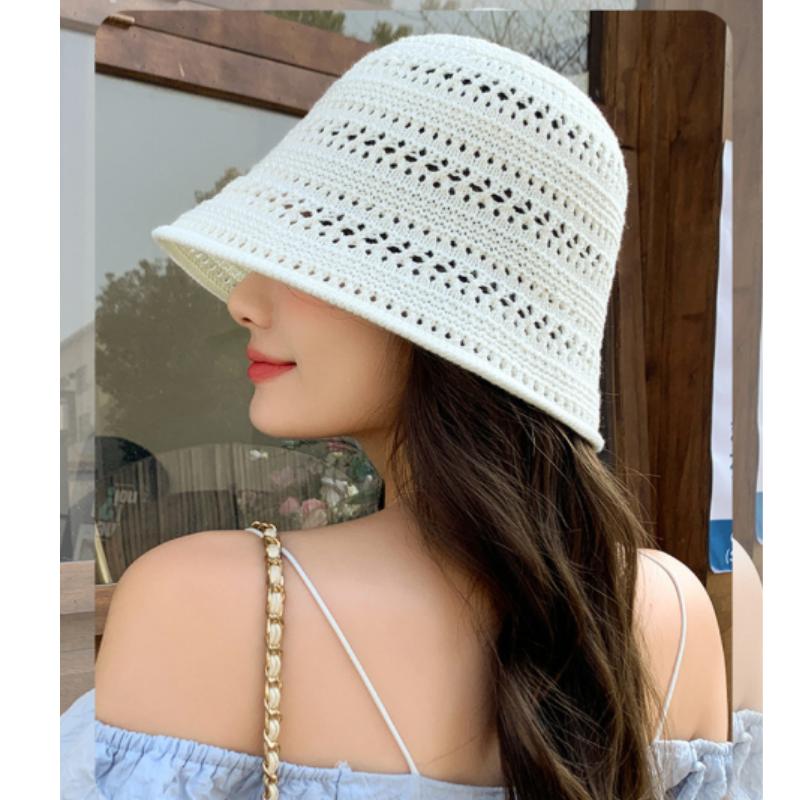 Crochet Bucket Hat WHITE