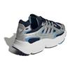 Adidas Originals Ozmillen Trendy Versatile Slip-Resistant Durable Low-Top Casual Shoes Kids Casual Shoes Silver Blue IG4274