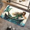 Rendering Flower Toilet Decorative Floor Mat Absorbent Bathroom Floor Mat Diatom Mud Floor Mat Absorbent Floor Mat Toilet