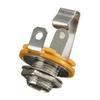 E-Gitarre 1/4" Mono Eingangsbuchse Stecker 6,35 Weibliche Basis Verstärkerbuchse Tonabnehmer-Adapter