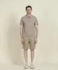PANICALE Beige Half-Zip Polo Shirt