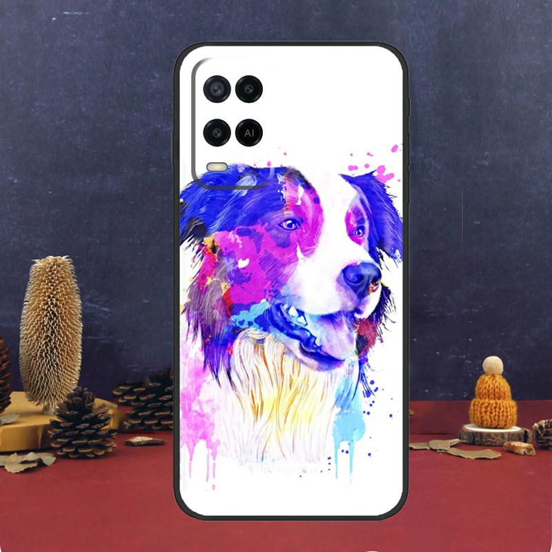 Border Collie Dog Case For Oppo A5 Pro A6 A15 A18 A38 A58 A78 A98 A54 A74 A94 A17 A57 A80 A60 A40 A16 A76 A96