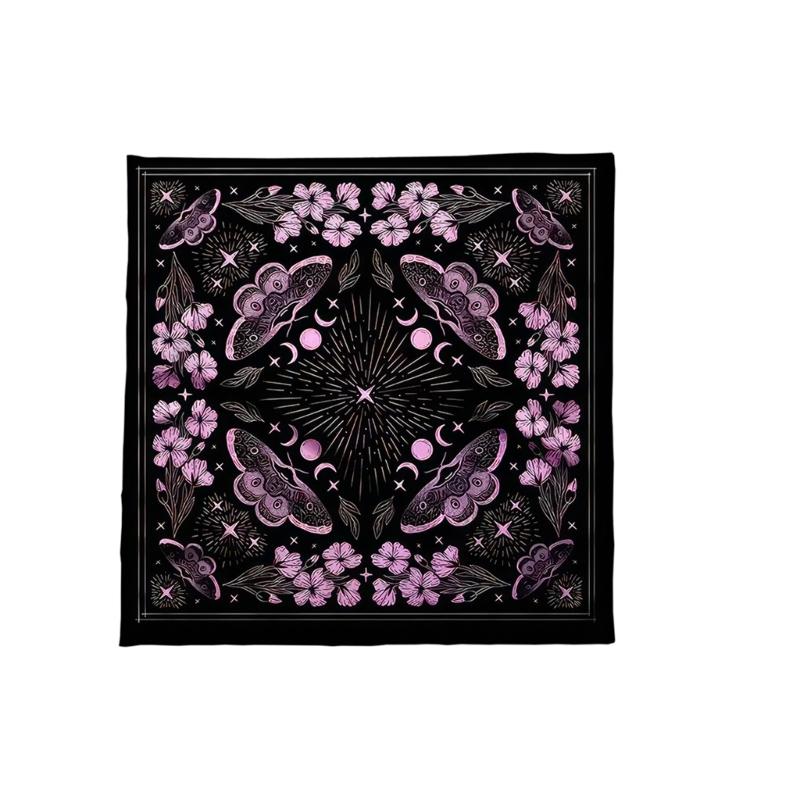 Divinations Tablecloth Star Flower Astrology Tarots Card Tablecloth Altars Cloth Divinations Board Game Accessory