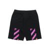Off-White Marker Sweatshorts Black/Fuchsia Men Bottoms OMCI006R21FLE0021032