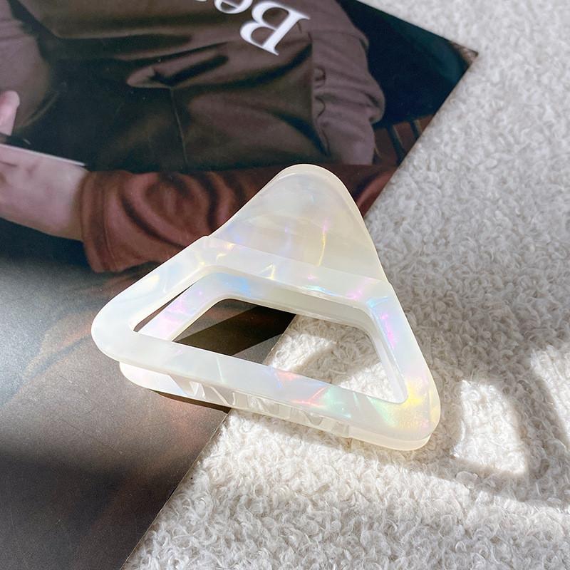 High-quality Acetate Triangle Hair Clutch Clip In Blue Pink For Stylish Updos And Ponytails