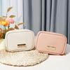 Cosmetic Bag Skin Feeling Pu Leather Portable Travel Portable Storage Wash Bag High Value Simple Large Capacity Bag