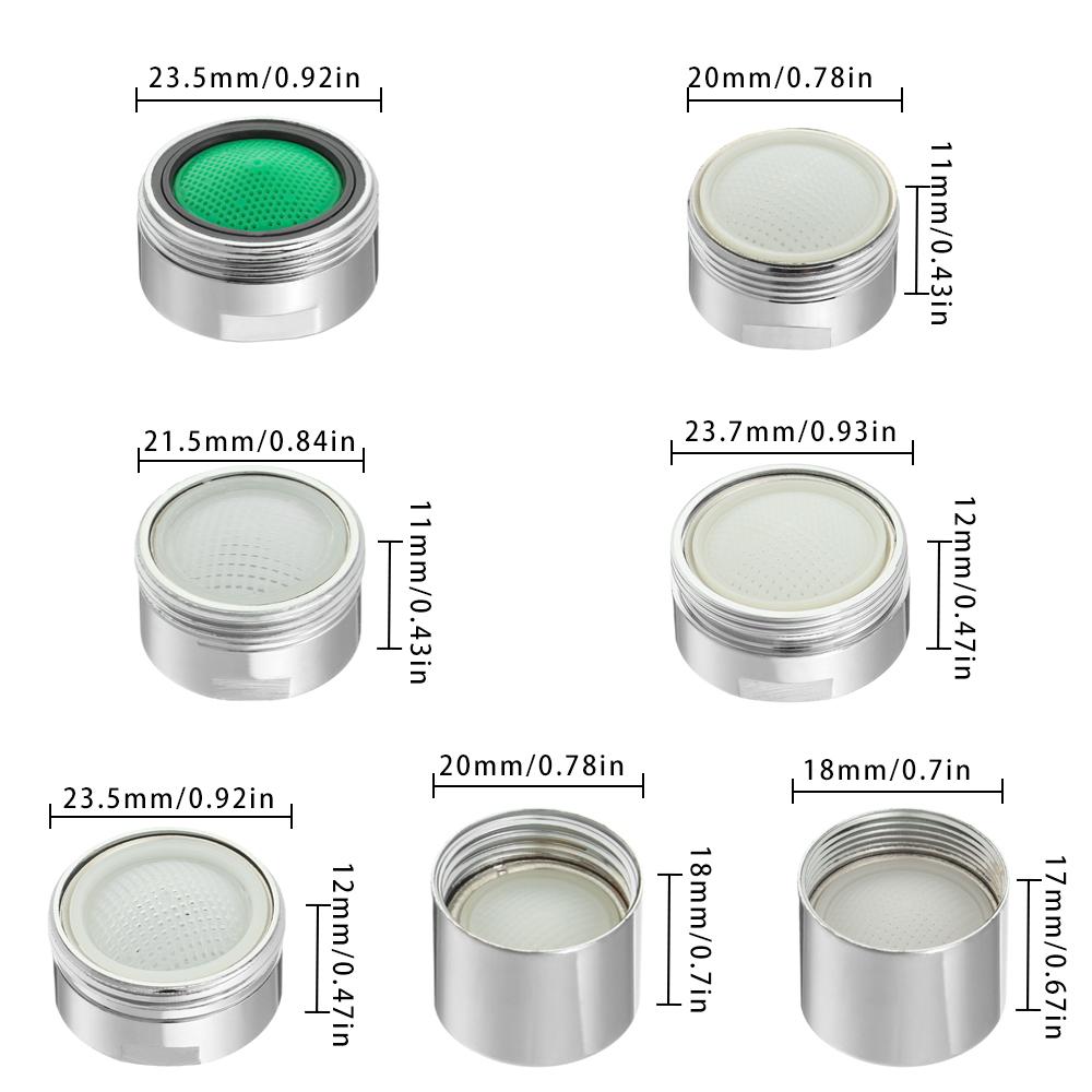 Water Saving Adapter Faucet Aerator Nozzle Filter Replacement Parts Inner Core Aerator Adapter Bathroom Faucet Accessories