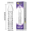 Penis Extension Sleeve Vibrator Extender 8cm Reusable Condoms Soft Delay Ejaculation Dick Sleeve Adult Sex Toys For Men Women