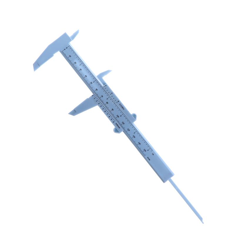 0-150Mm Double Rule Scale Plastic Vernier Caliper Measuring Student Tool Ruler