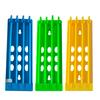 Soporte para anillo de pie de Paloma, 4 filas, gran espacio, soporte para anillo de pie colgante Multicolor, accesorios para pájaros