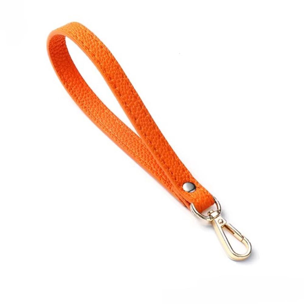 Portable PU Leather Bag Wrist Strap Replacement Soft Bag Strap Handle Solid Color Purse Handle Bag Accessories