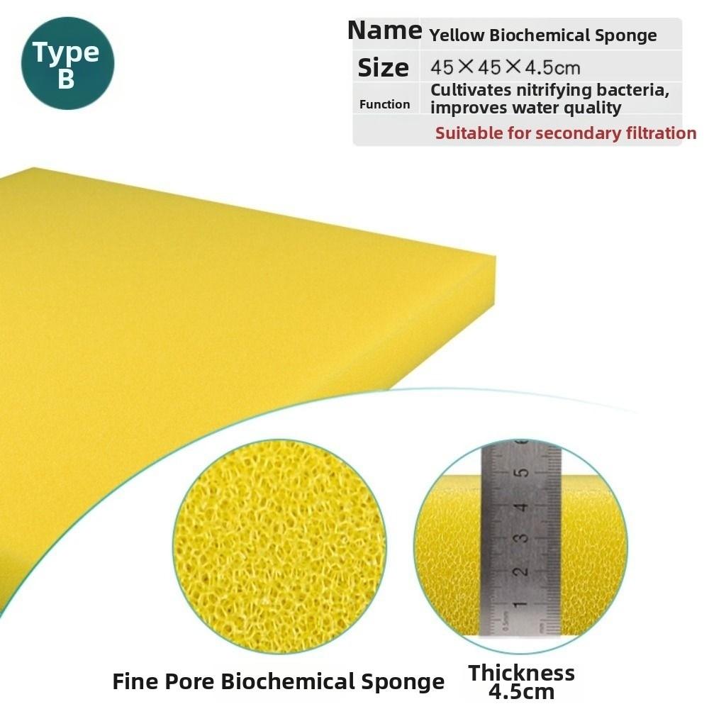 Reusable Fish Tank Filter Easy to Use Filter Sponge Durable Filter Cotton  Aquarium Use