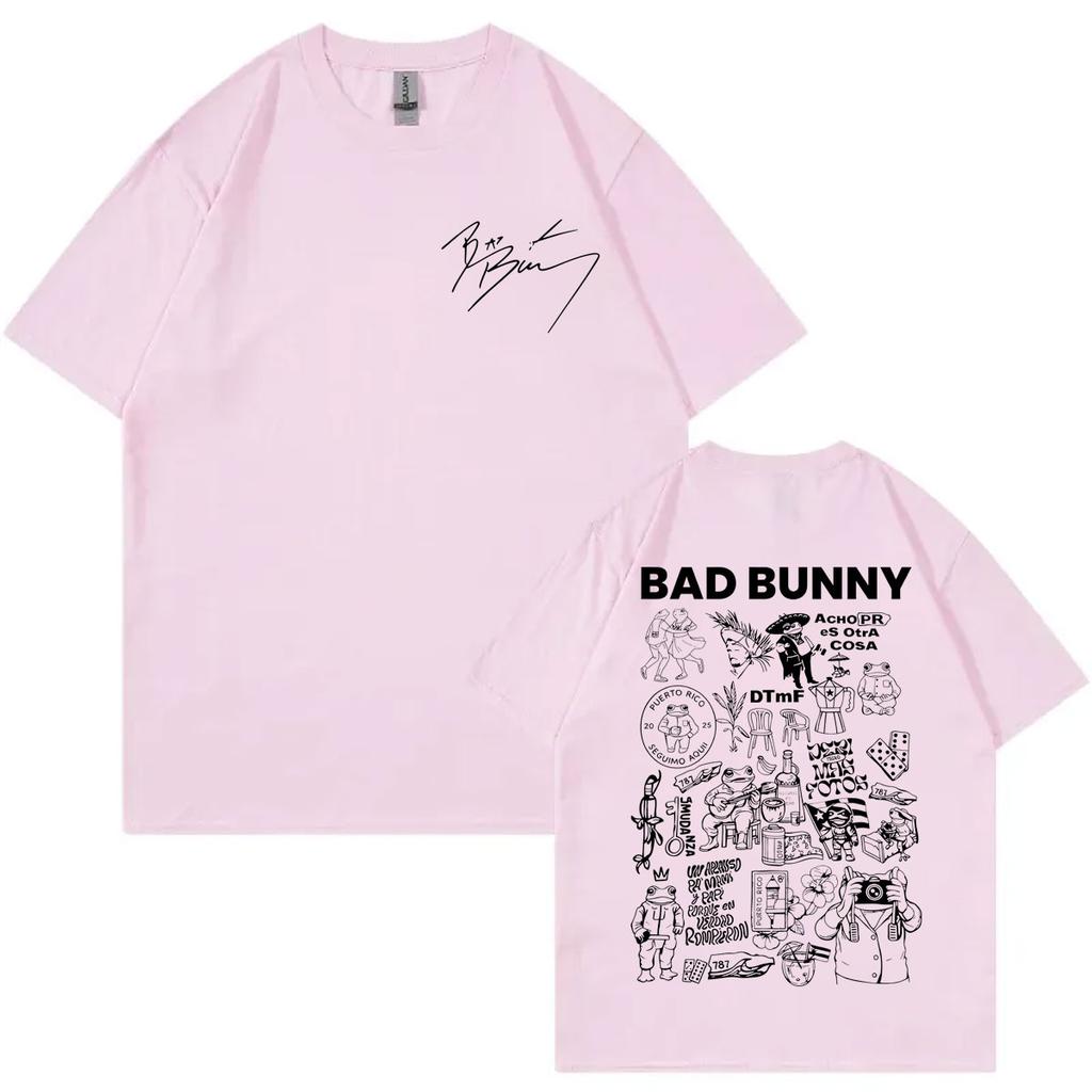 Rapper Bad Bunny Album Print Tshirts Men Women Clothing Harajuku Hip Hop Tshirt Summer Fashion Casual Short Sleeve T Shirts