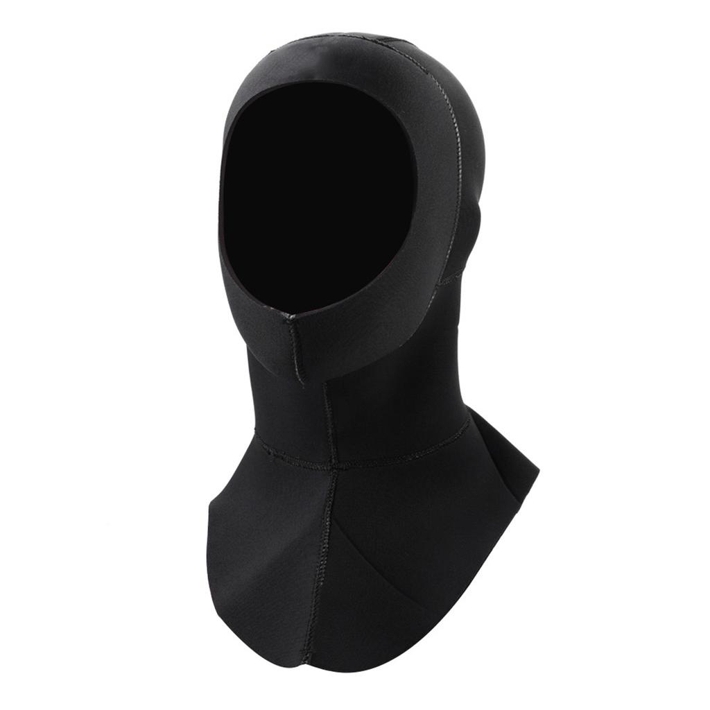Keepdiving 3MM Neoprene Warm Scuba Diving Snorkeling Cap Hood Watersports Accessory(Black XL)