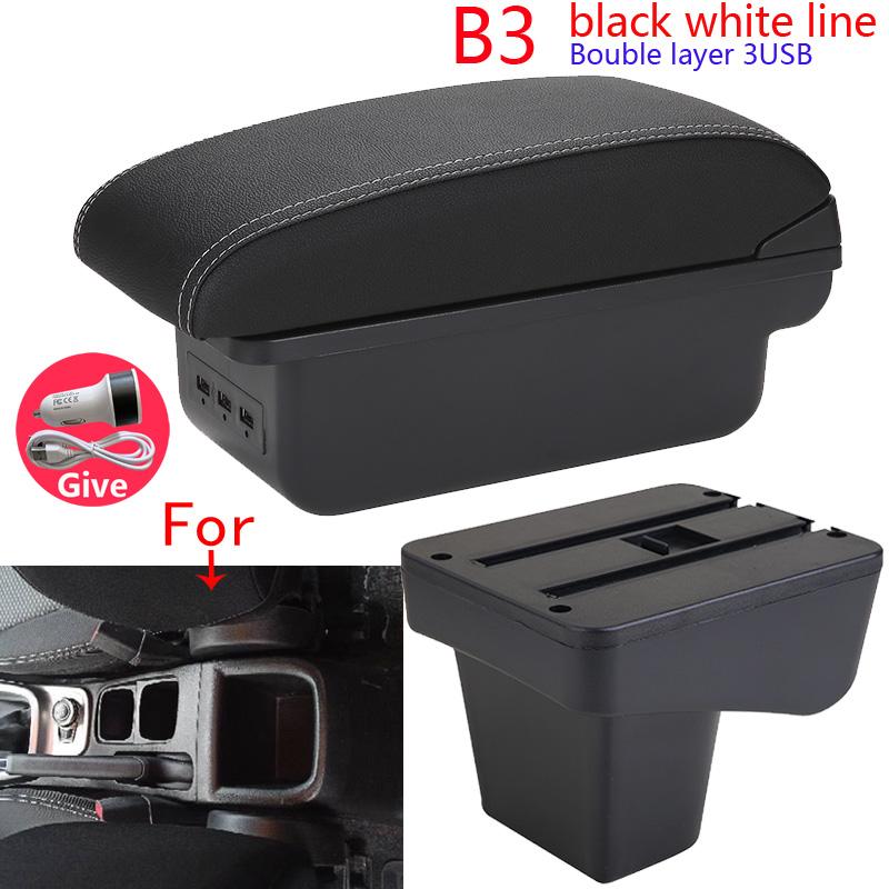 For Suzuki Vitara Armrest Box Central Store Content Storage Arm Rest Car Modification Accessories Interior Retractable Leathe
