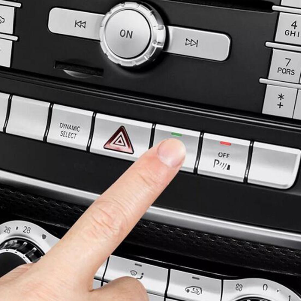 1 Set Cd Panel Function Switch Cover Trim For Mercedes Benz