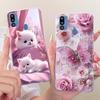 For Cover Samsung Galaxy M21 2021 Phone Case SM-M215G Shell Fashion Flower Soft Silicone Clear Cover For Samsung M21 2021 Fundas