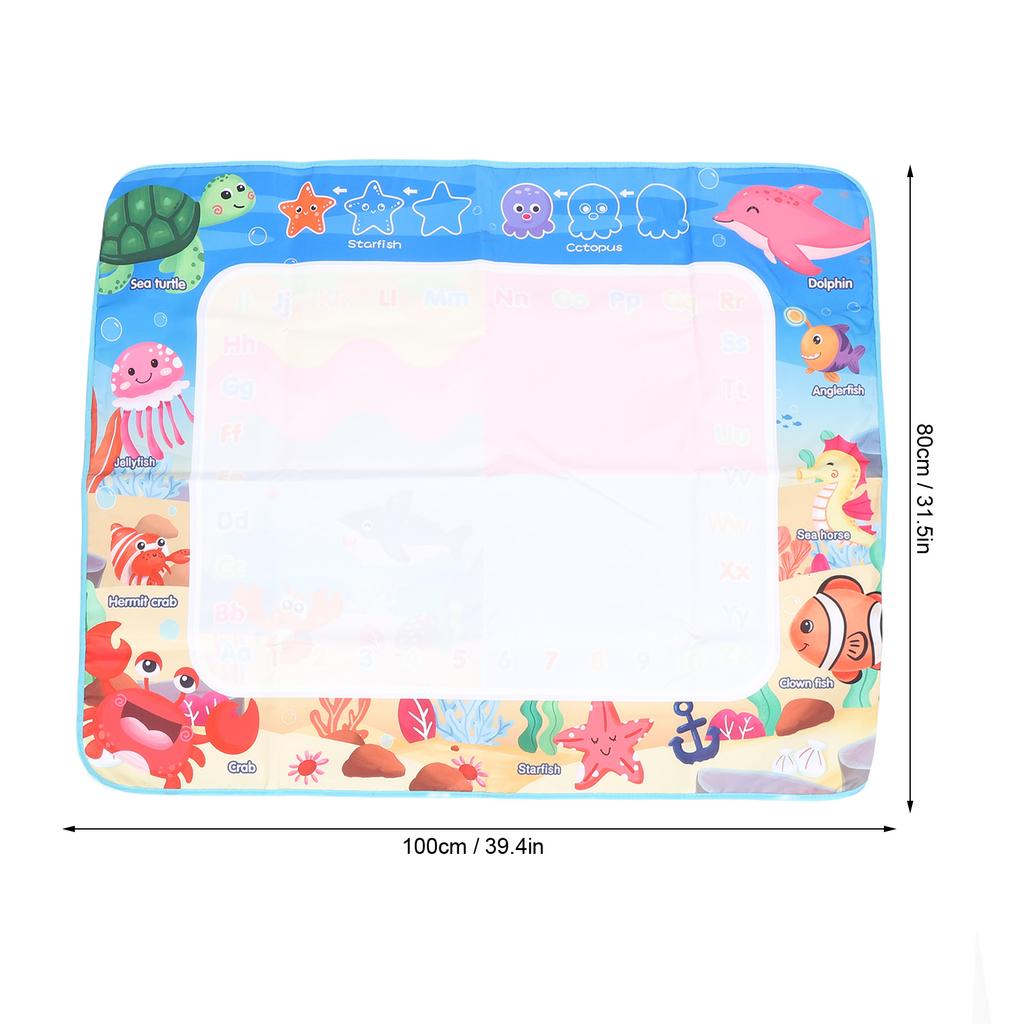 Kids Water Doodle Mat Reusable Large Size Water Painting Writing Board Educational Toys with Pens