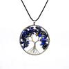 SUMENG 2025 New Fashion 7 Chakra Tree of Life Necklace Copper Crystal Natural Quartz Stones Pendants for Women Christmas Gifts