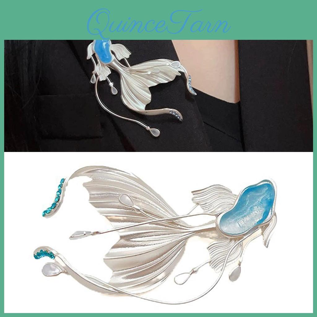 Multifuntional Beautiful Accessory Stylish Brooch Fish Badge Fish Brooch Perfect For Fashion Enthusiasts Present