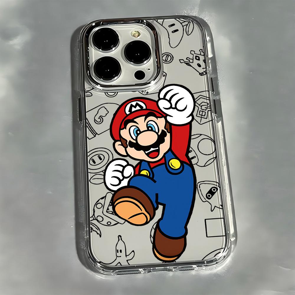 

Hot Classic M-Marios Phone Case for Samsung Galaxy S25 S24 S23 S22 S21 S20 Note20 FE Ultra Edge Plus 4G 5G Transparent Cover Samsung S21 Ultra 5G