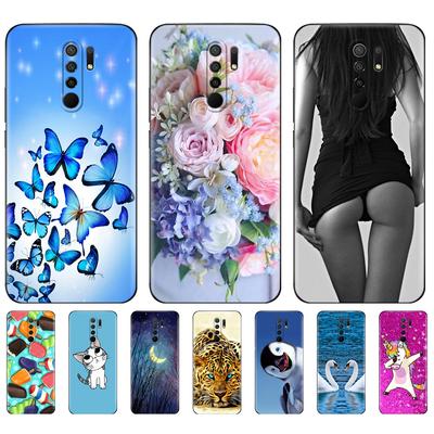Für xiaomi redmi 9 Hülle Weiche Silikon Rückseite Handyhülle Für redmi 9 Hülle 6,53 Zoll etui coque bumper schwarze tpu Hülle