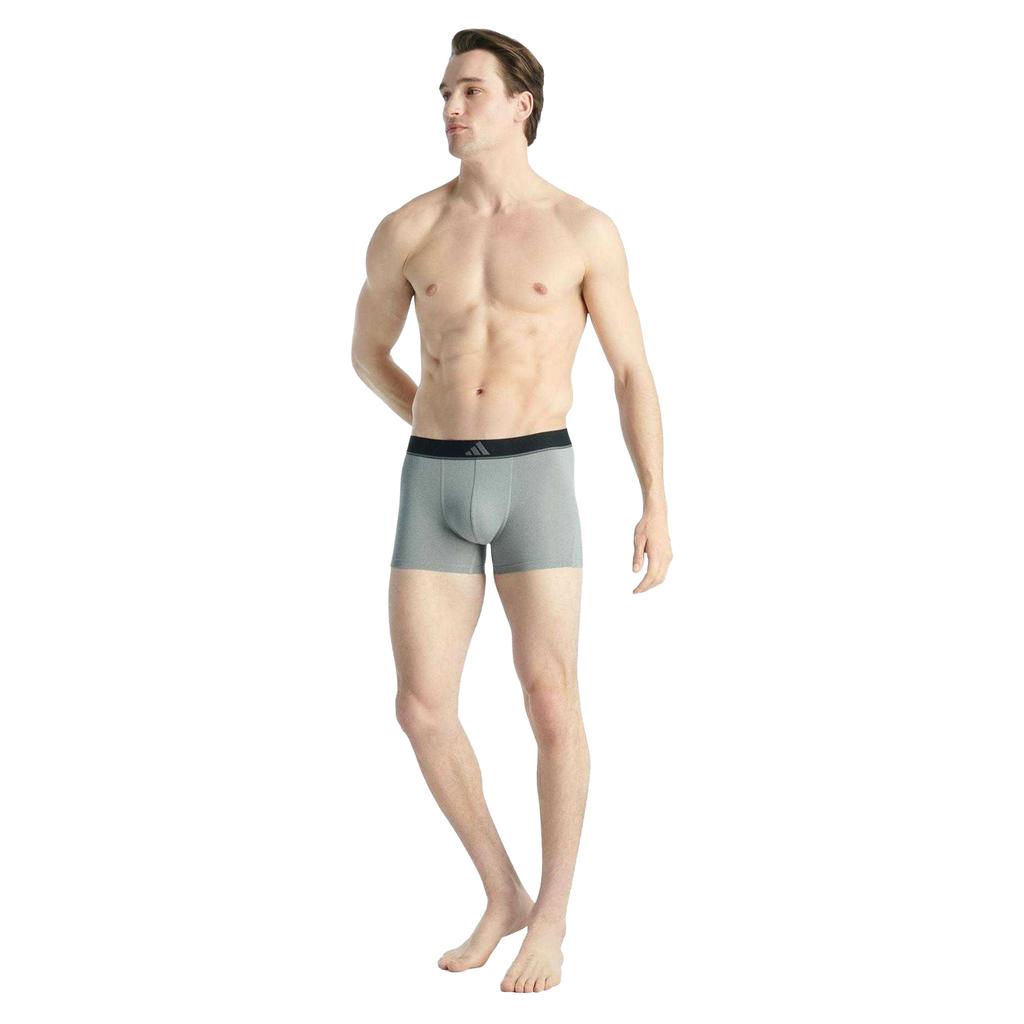 adidas Mens Active Micro Flex Boxer Briefs (Pack of 3)