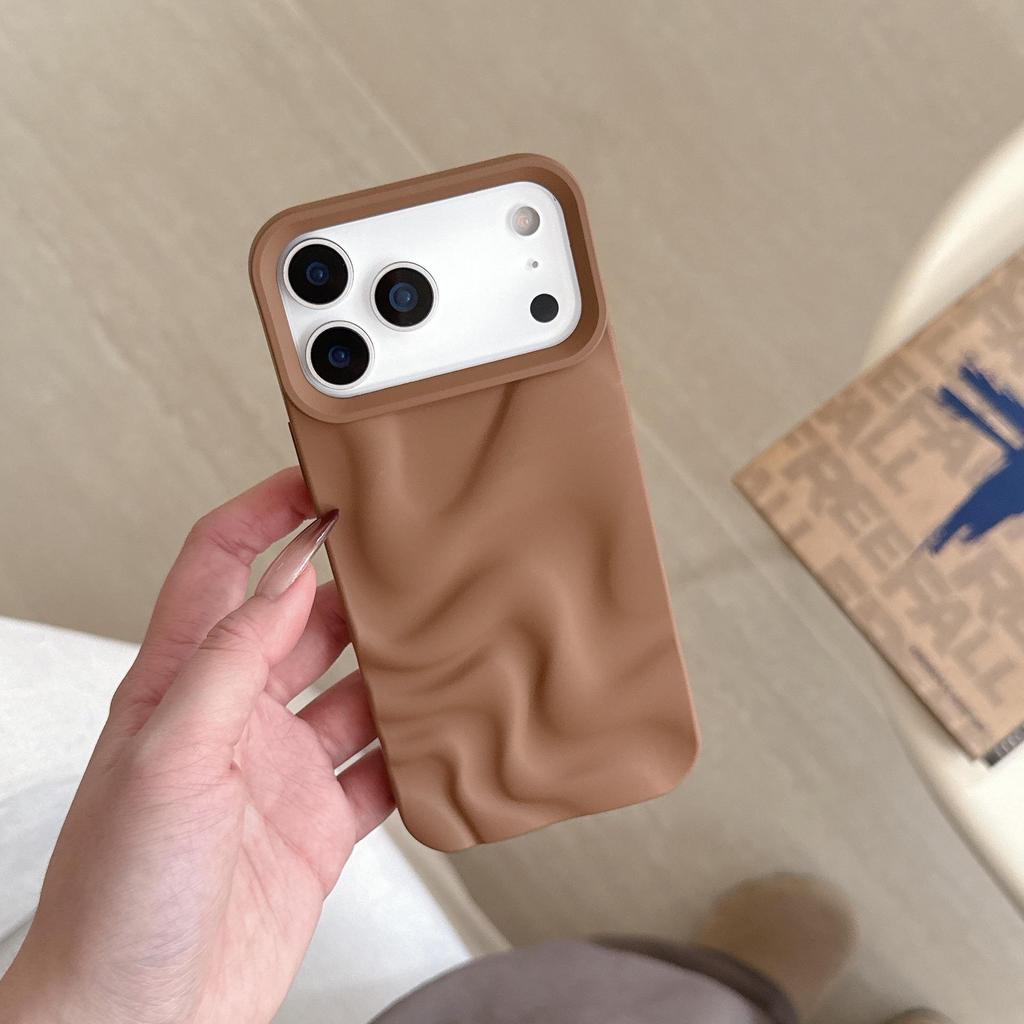 Frosted Water Ripple Soft Shell Case for iPhone 13/14/15/16 Pro Max and 17 Pro