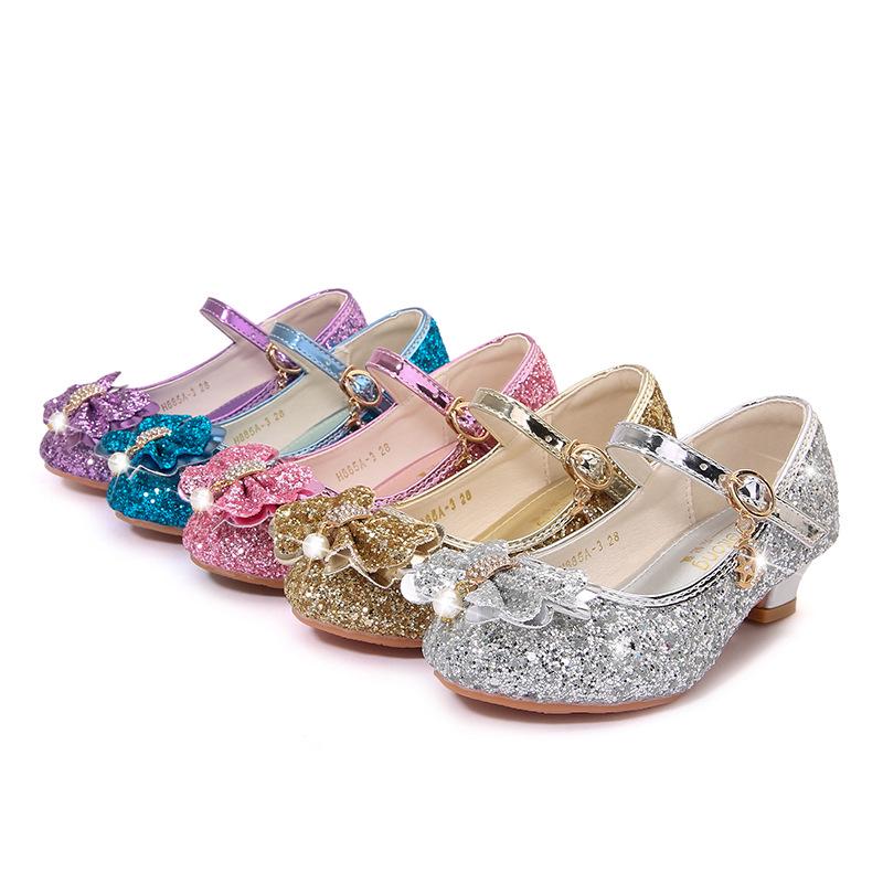 Girls' Gold High Heels - Korean Style Fashion Shoes for Spring/Autumn Performances