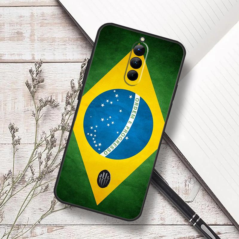 Brazil Brazilian Flag Case For ZTE Nubia Red Magic 7S 6S 7 Pro RedMagic 10 Air 8S 9S 10S 8 9 10 11 Pro Plus Funda