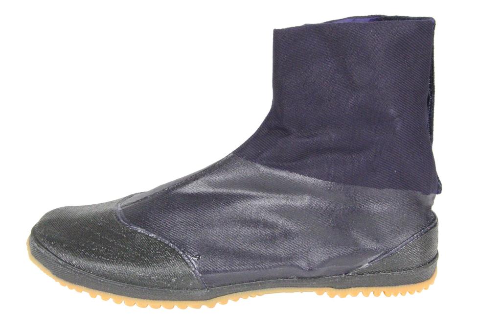 Nissin Rubber Work Shoes for Self-Gardening, Round Toe, Velcro Closure, High Adhesive, No Toe Cap, Navy, Men's, Size 25.0 Cm