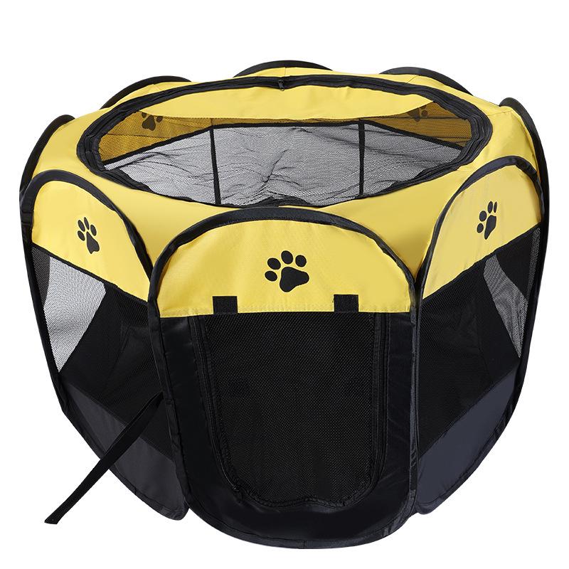 Pet Octagonal Cage & Fence: 600D Oxford Cloth, Washable & Scratch-Resistant for Cat & Dog Birthing.