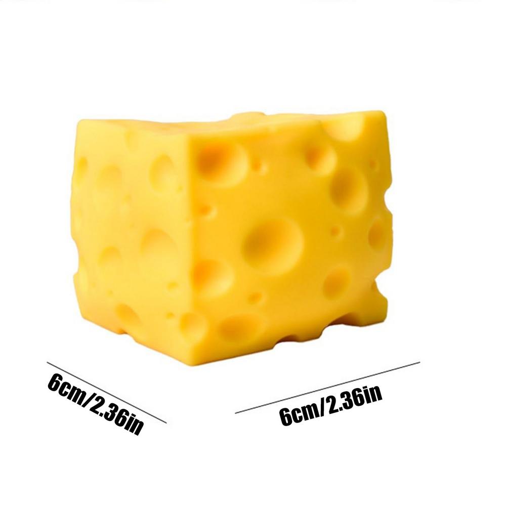Cheese Block Toy Soft Large Funny Novelty Leisure Games Quiet Fidget Toys for Kids Adults Family Friends Youth Teens Offices