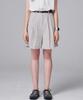 MALOUPE 2208 Lightweight Double-Pleat Half Pants (Beige)