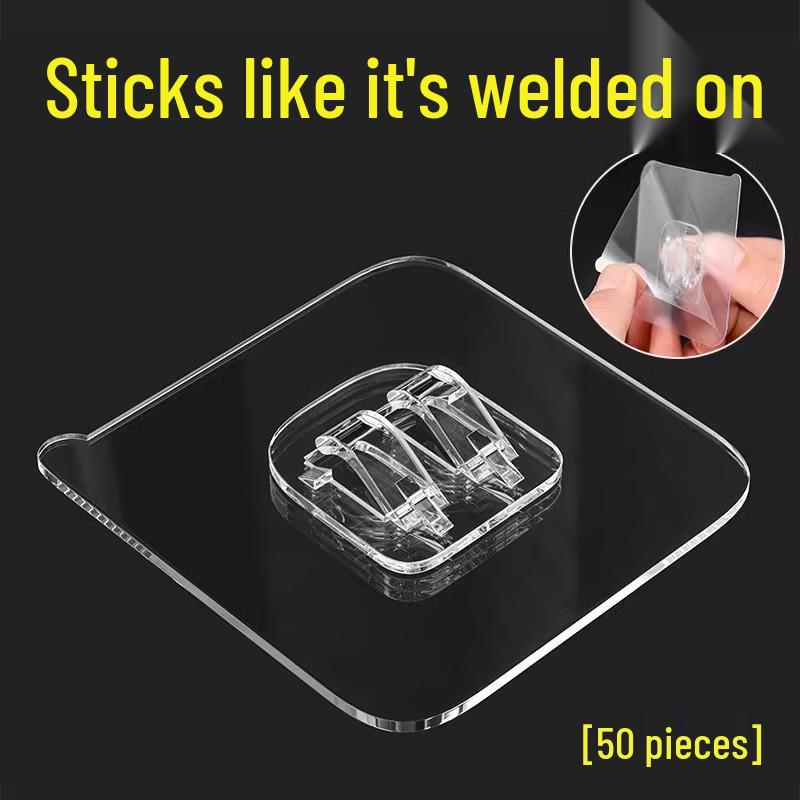 Sturdy Unisex Snap Buckle Seamless Adhesive Hook Hanger