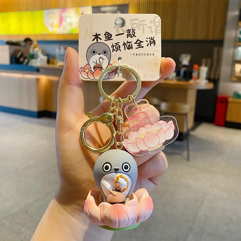Good Luck Wooden Knock Toy Anxiety Relief Temple Fish Wood Drum Stress Relief Percussion Instrument Desktop Ornament Home Decor