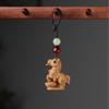 Zodiac Sheep Red and Green Sandalwood Rosewood Pendants & Keychains