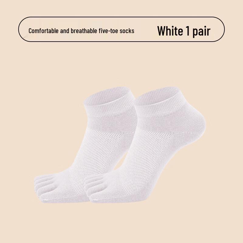 LangSha Women s Five-Toe Low Cut Cotton Boat Socks