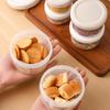 [J] Portable Round Refrigerator Storage Box Food Containers Plastic Fresh-Keeping Box With Lid Portable Storage Box Kitchen Case