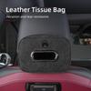 Plaid Pattern Car Tissue Bag PU Leather For Citroen C4 C3 C5 C1 C2 Berlingo Celysee Cactus Picasso Aircross Grand