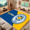 Leicester City Custom Crystal Velvet Rug, Personalized Name Text Print, Football Logo Soft Non‑Slip Floor Mat Home Decor Gift