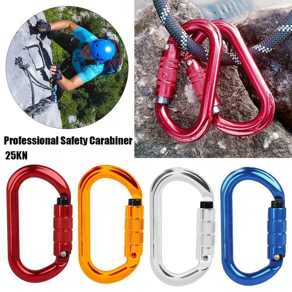 

5 Colors Safety Carabiner Mountaineering Protective Equipment D Shape Buckle Outdoor Tool